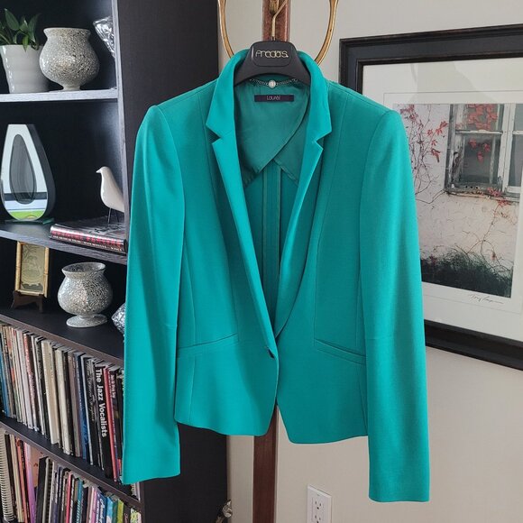 Laurel by Escada Virgin Wool Blazer Sz 8 - Picture 1 of 12